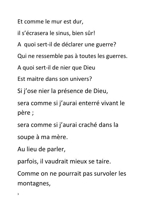 Page 3 – Le sacré Coran est la parole de Dieu
