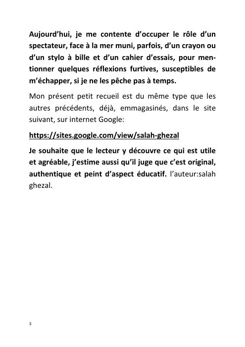 Page 3 – Un langage chargé de bons messages